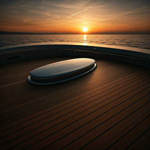 Mahogany deck detail